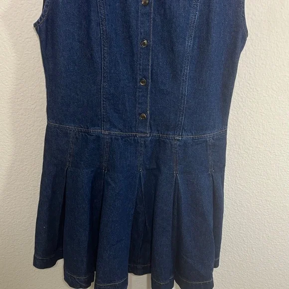 REFORMATION women’s ARELLA DENIM MINI DRESS NWT size 4, 10, 12 - Picture 9 of 16